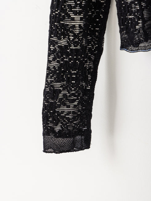 【 予約:1月中旬 】LACE LONG SLEEVE TOP /M264-88190