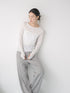 【 予約:1月中旬 】LACE LONG SLEEVE TOP /M264-88190
