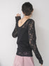 【 予約:1月中旬 】LACE LONG SLEEVE TOP /M264-88190