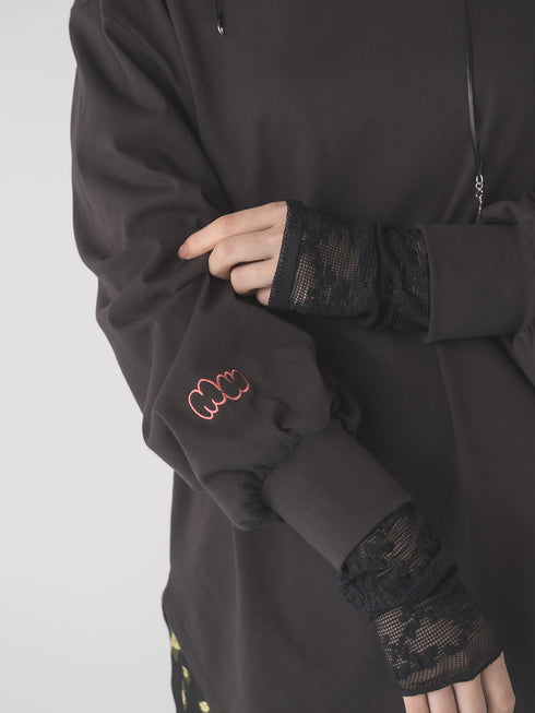 【 予約:1月中旬 】LACE LONG SLEEVE TOP /M264-88190