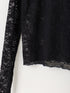 【 予約:1月中旬 】LACE LONG SLEEVE TOP /M264-88190