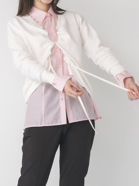 【 予約:1月中旬 】DRAWSTRING CARDIGAN /M264-98184