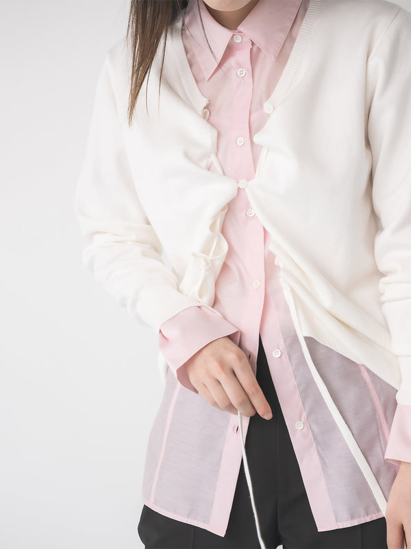【 予約:1月中旬 】DRAWSTRING CARDIGAN /M264-98184