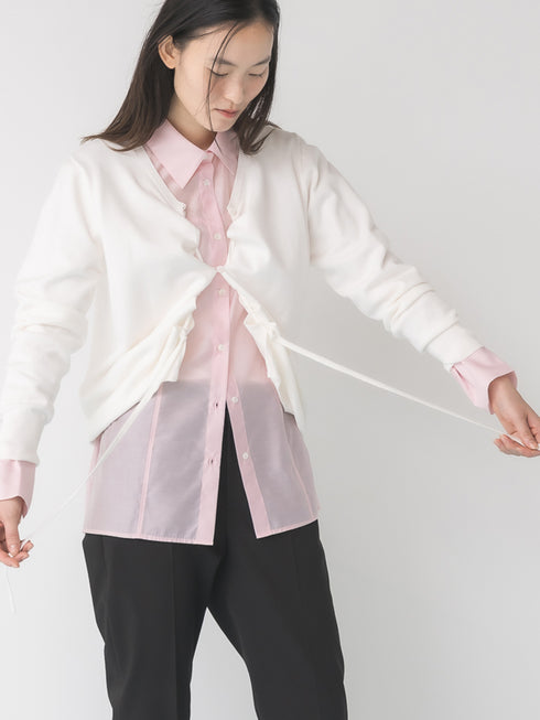 【 予約:1月中旬 】DRAWSTRING CARDIGAN /M264-98184