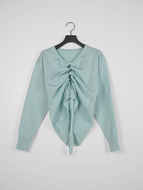 【 予約:1月中旬 】DRAWSTRING CARDIGAN /M264-98184