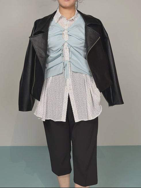 【 予約:1月中旬 】DRAWSTRING CARDIGAN /M264-98184