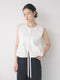 【 予約:1月中旬 】PEPLUM KNIT VEST /M264-98185