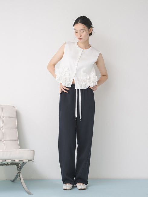 【 予約:1月中旬 】CURVY SWEAT PANTS /M264-38193