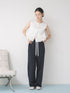 【 予約:1月中旬 】PEPLUM KNIT VEST /M264-98185