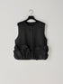 【 予約:1月中旬 】PEPLUM KNIT VEST /M264-98185