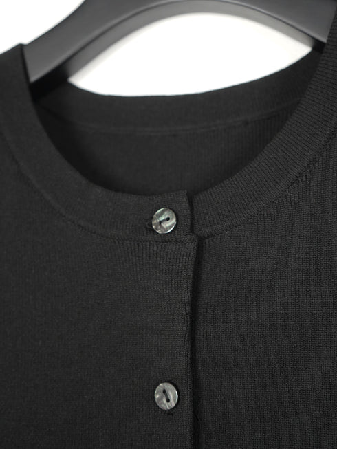 【 予約:1月中旬 】PEPLUM KNIT VEST /M264-98185
