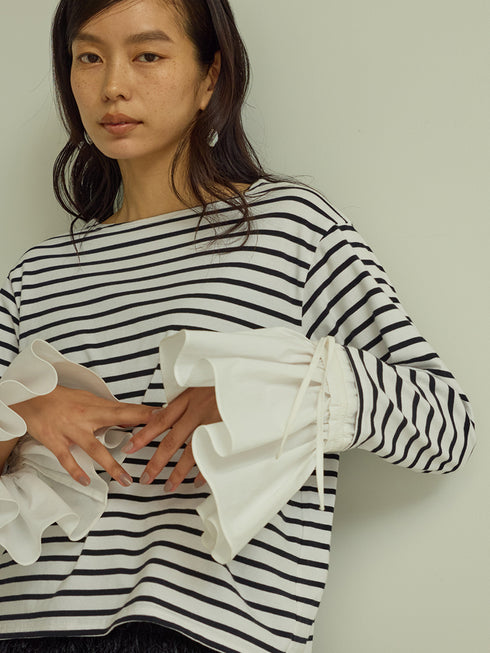 シャツスリーブボーダーTOPS /M251-85103-3