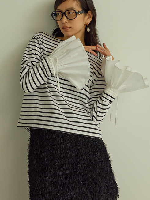 シャツスリーブボーダーTOPS /M251-85103-4