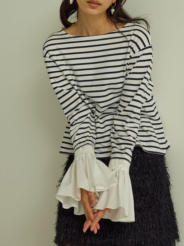 シャツスリーブボーダーTOPS /M251-85103-3