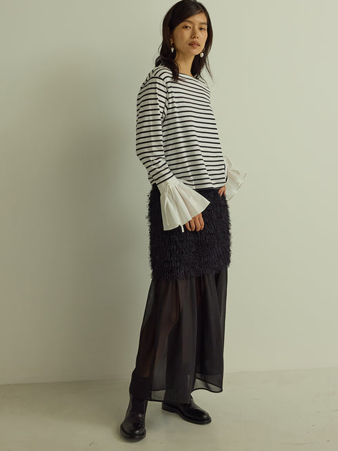 シャツスリーブボーダーTOPS /M251-85103-4