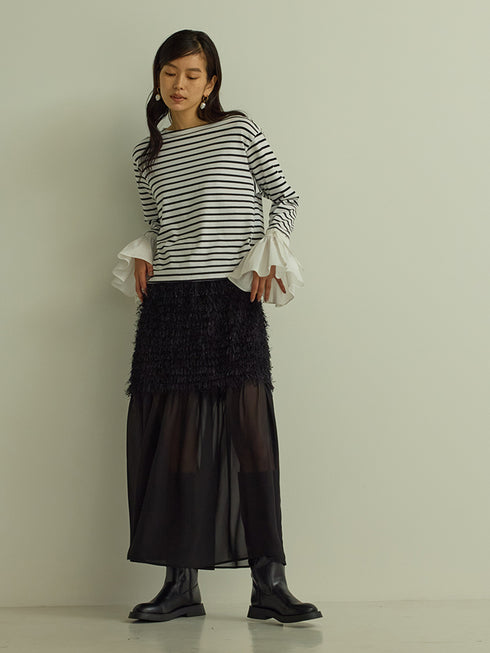 シャツスリーブボーダーTOPS /M251-85103-3