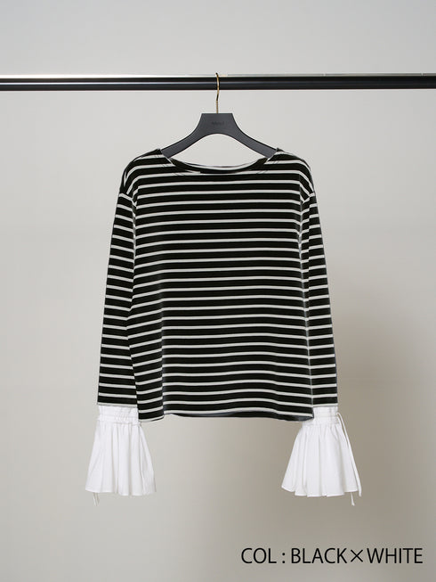 シャツスリーブボーダーTOPS /M251-85103-3