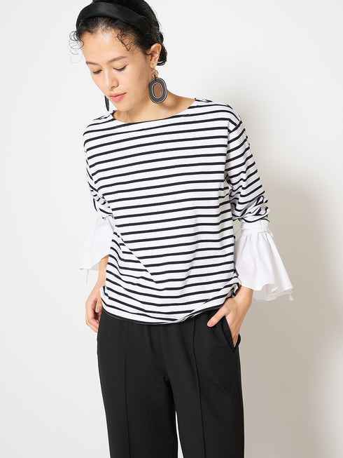 シャツスリーブボーダーTOPS /M251-85103-3