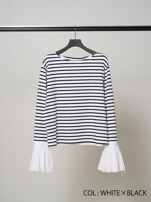 シャツスリーブボーダーTOPS /M251-85103-4