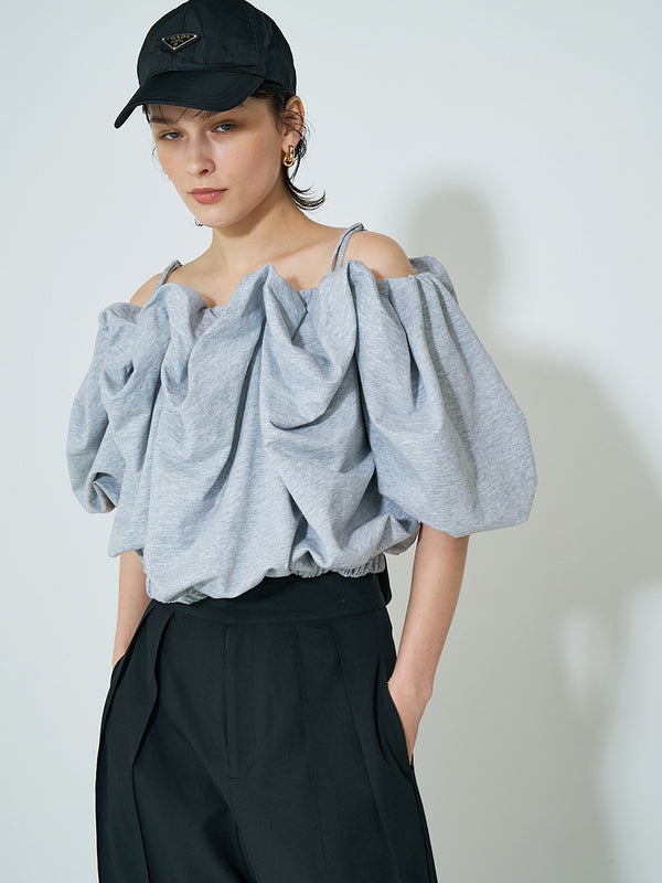 ショート丈2WAYオフショルTOPS /M252-85190