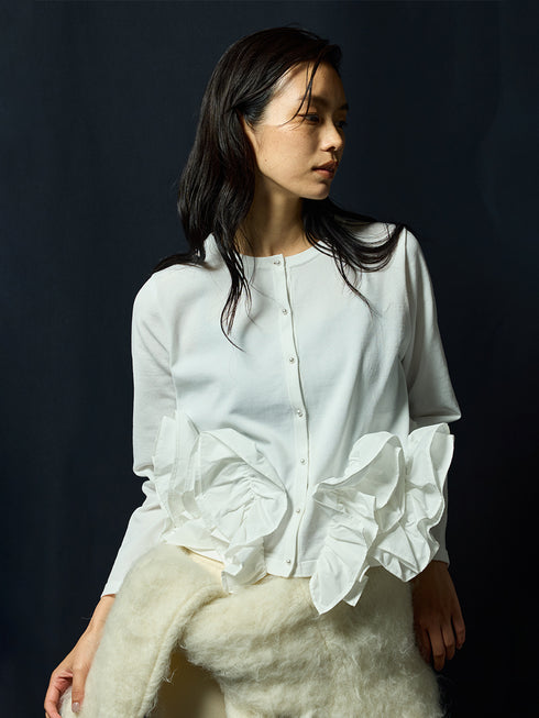 ペタルフリルカーディガン /M252-95200-3