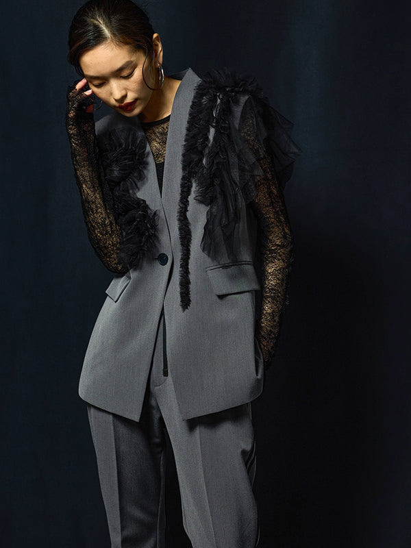 チュールフリルベスト /M253-43001