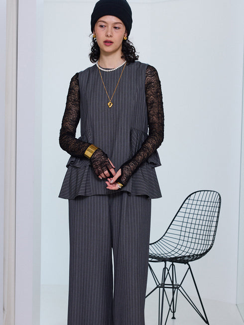 【 予約:11月上~中旬 】レースロングスリーブTOPS /M253-83021-3