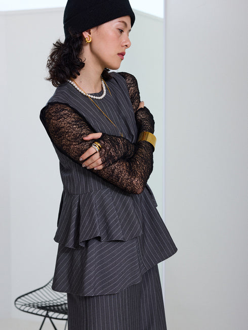 【 予約:11月上~中旬 】レースロングスリーブTOPS /M253-83021-3