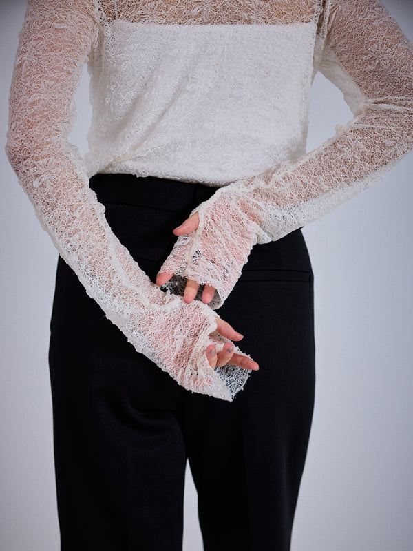 【 予約:11月上~中旬 】レースロングスリーブTOPS /M253-83021-3