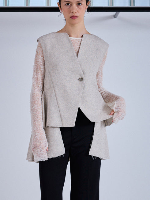 【 予約:11月上~中旬 】レースロングスリーブTOPS /M253-83021-3