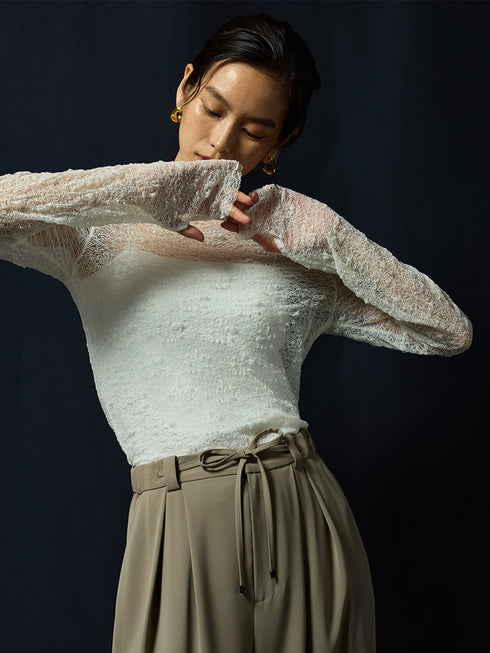 レースロングスリーブTOPS /M253-83021-3