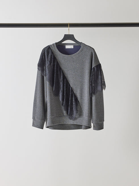 レースドッキングスウェット /M253-83023