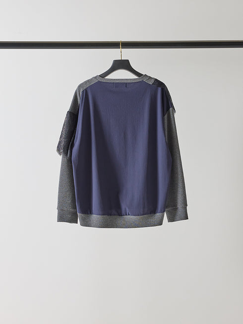 レースドッキングスウェット /M253-83023