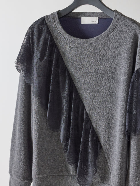 レースドッキングスウェット /M253-83023