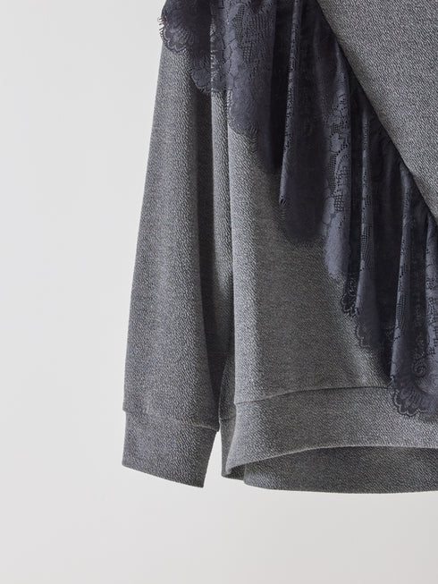 レースドッキングスウェット /M253-83023