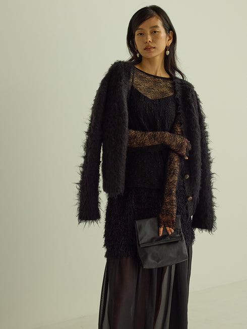 もけもけファーカーディガン /M253-93027