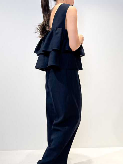 【 予約:4月下旬 】リネンツイードフリルBL /M262-18063