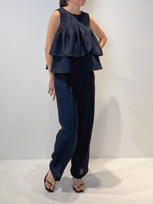 【 予約:4月下旬 】リネンツイードフリルBL /M262-18063