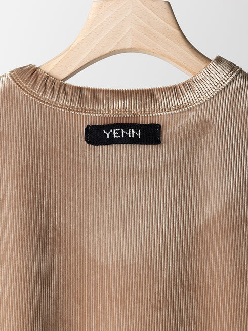 【 予約:6月中旬 】VELVET SHORT SLV TEE /Y263-82088