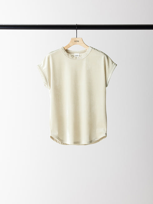 【 予約:6月中旬 】VELVET SHORT SLV TEE /Y263-82088