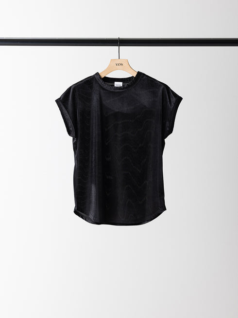 【 予約:6月中旬 】VELVET SHORT SLV TEE /Y263-82088
