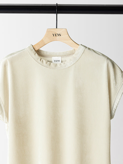 【 予約:6月中旬 】VELVET SHORT SLV TEE /Y263-82088