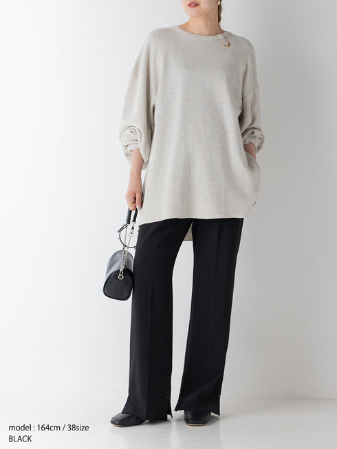 【 予約:10月中旬 】SIDE SLIT SLACKS /Y263-31107-2