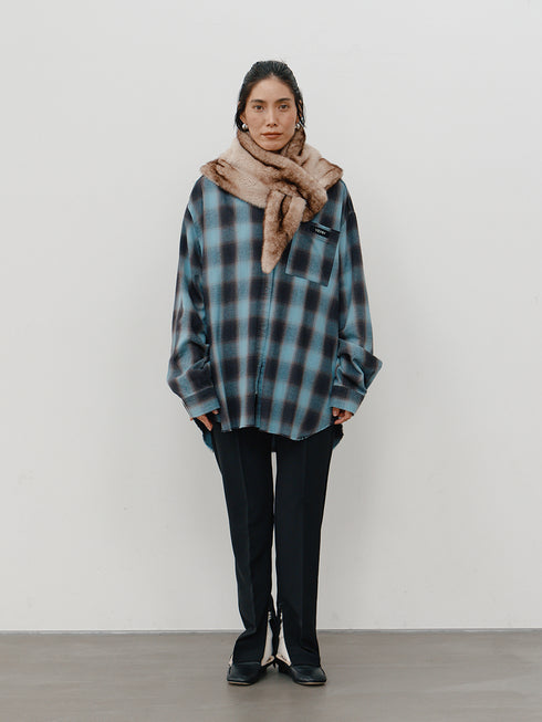【 予約:10月中旬 】FAUX FUR SCARF /Y264-01116