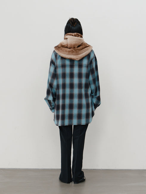 【 予約:10月中旬 】FAUX FUR SCARF /Y264-01116