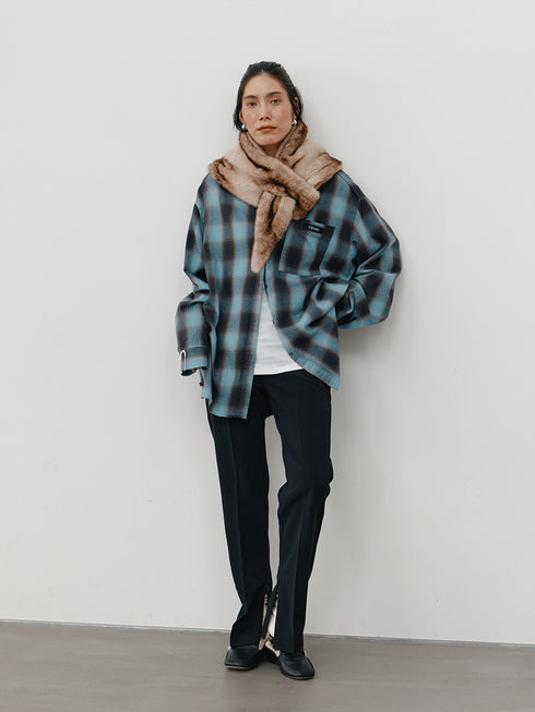 【 予約:10月中旬 】FAUX FUR SCARF /Y264-01116