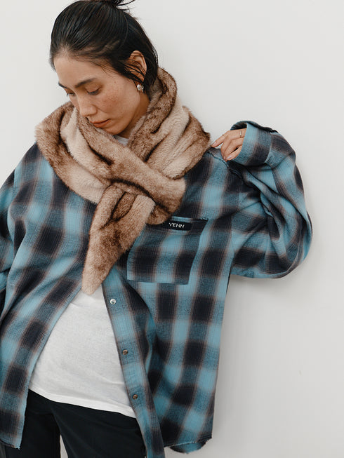 【 予約:10月中旬 】FAUX FUR SCARF /Y264-01116