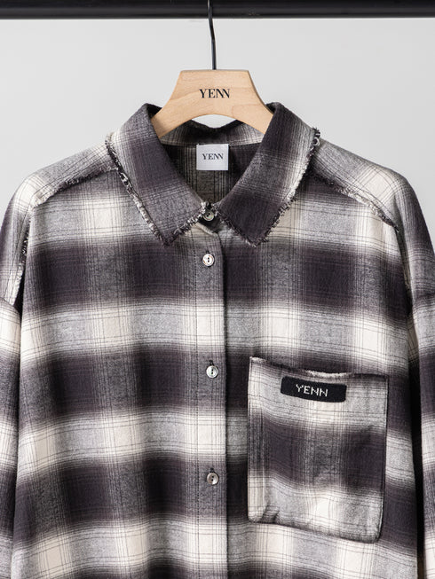 【 予約:11月中旬 】WASHED PLAID SHIRT /Y264-11123