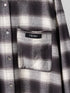 【 予約:11月中旬 】WASHED PLAID SHIRT /Y264-11123
