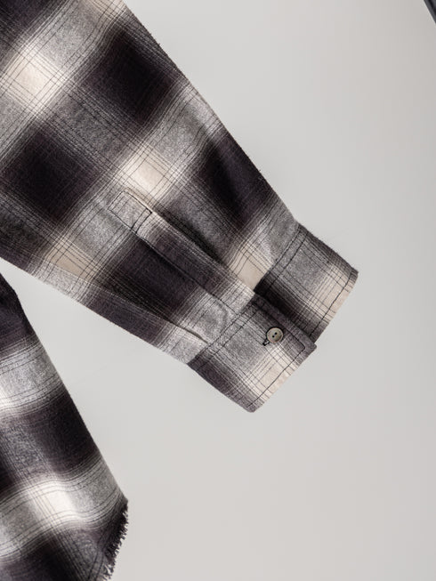 【 予約:11月中旬 】WASHED PLAID SHIRT /Y264-11123